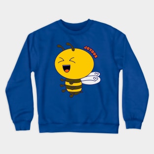 Bee Joyous, Kawaii Cute Bee Pun, Bee Happy Crewneck Sweatshirt